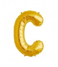 Gold Letter C Mylar Balloon