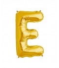 Goldener Folienluftballon "E"