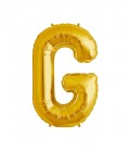 Gold Letter G Mylar Balloon
