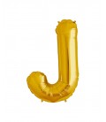 Goldener Folienluftballon "J"