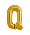 Ballon Mylar Lettre Dorée Q