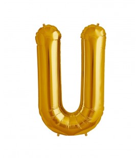 Ballon Mylar Lettre Dorée U