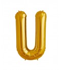Ballon Mylar Lettre Dorée U