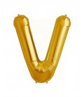 Ballon Mylar Lettre Dorée V