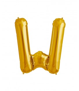 Ballon Mylar Lettre Dorée W