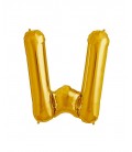Goldener Folienluftballon "W"