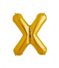 Gold Letter X Mylar Balloon