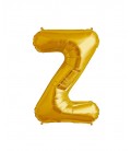 Gold Letter Z Mylar Balloon