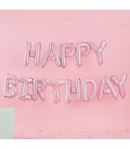 Rosa Happy Birthday Luftallon-Girlande - Pastel Party