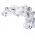 Silver Balloon Arch Kit