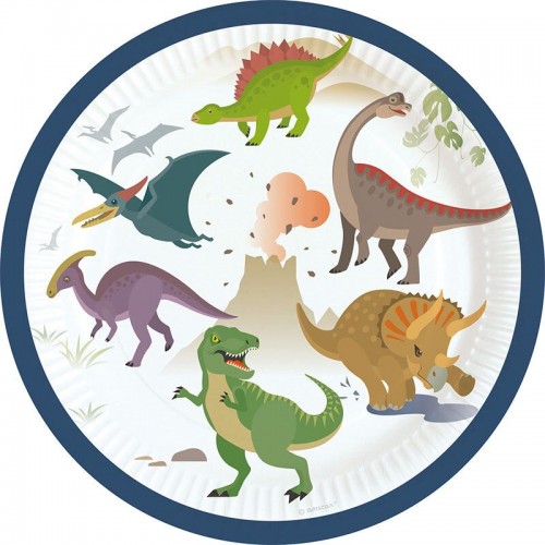 Dinosaur Cake Plates