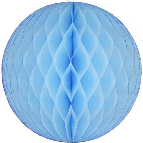 Big Light Blue Honeycomb Ball