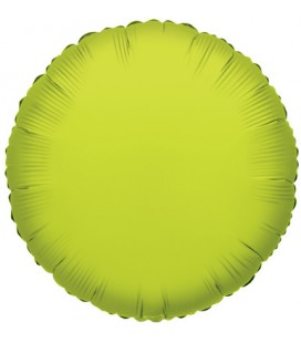 Lime Green Round Mylar Balloon