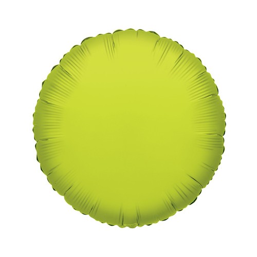 Lime Green Round Mylar Balloon