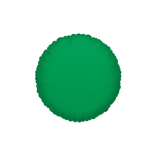 Green round Mylar Balloon