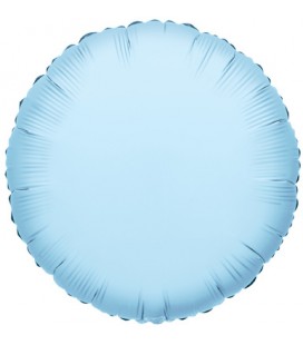 Ballon Mylar Rond Bleu Ciel