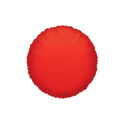 Red Round Mylar Balloon