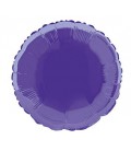 Purple Round Mylar Balloon