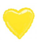 Ballon Mylar Coeur Jaune