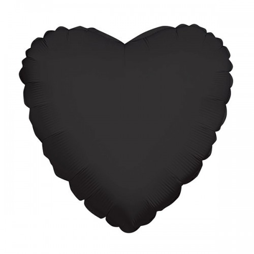 Ballon Mylar Coeur Noir