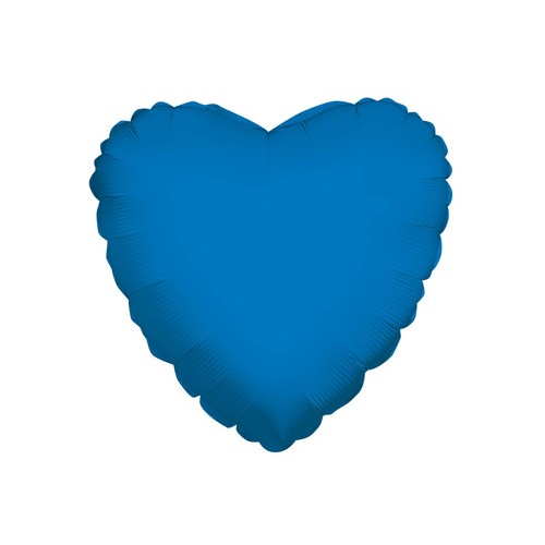Ballon Mylar Coeur Bleu Royal