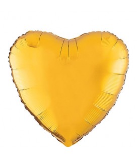 Ballon Mylar Coeur Doré