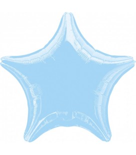 Baby Blue Star Mylar Balloon