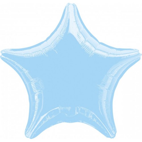 Baby Blue Star Mylar Balloon
