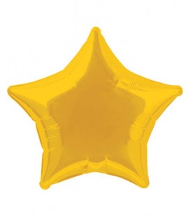 Gold Star Mylar Balloon