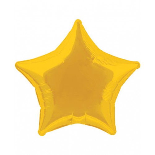 Gold Star Mylar Balloon