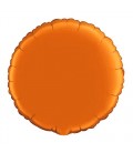 Orange Round Mylar Balloon