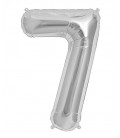 Ballon Mylar Argent Chiffre 7