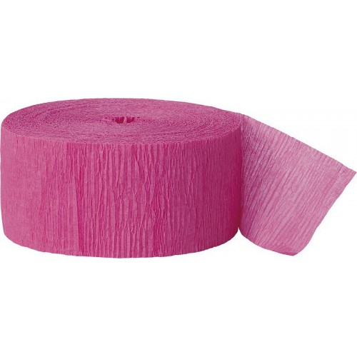 Magenta Crepe Streamer
