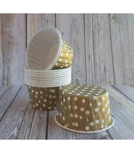 25 Candy Cups Doré à Pois