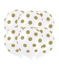 6 Gold Dots Balloons