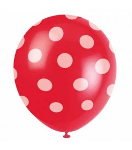 6 Dots Red Balloons