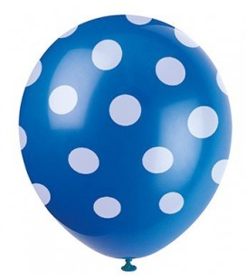 6 Ballons Bleu Royal 