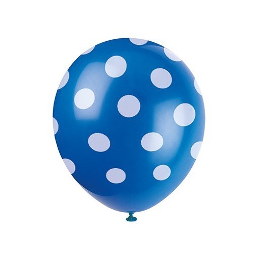 6 Dots Royal Blue Balloons