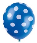 6 Dots Royal Blue Balloons