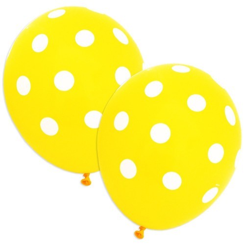 6 Ballons Jaune 