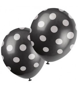 6 Ballons Noir 