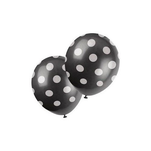 6 Ballons Noir 