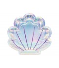 Shimmer Mermaid Shell Party Plates