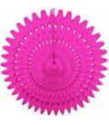 Magenta Wabenpapier-Rosette