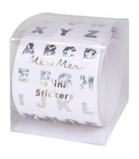 Sparkly Foil Alphabet Sticker Roll