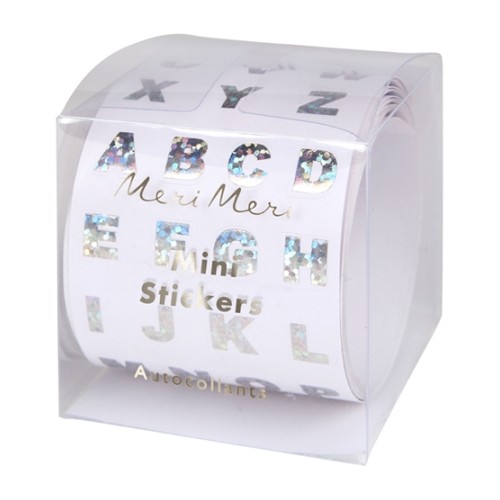 Sparkly Foil Alphabet Sticker Roll