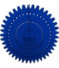 Königsblaue Wabenpapier-Rosette