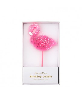 Pink Flamingo Candle