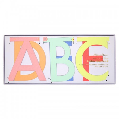 Multicolored Letter Garland Kit