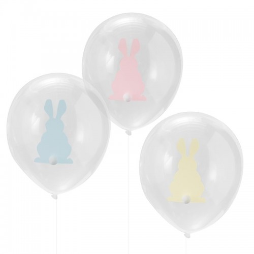 9 Ballons de Pâques Lapin avec Pompon